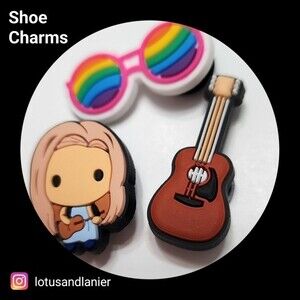 Shoe Charms"Friends-Phoebe " Charms Set of 3